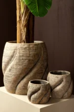 PTMD Evanthia Taupe kaspó - Image 3